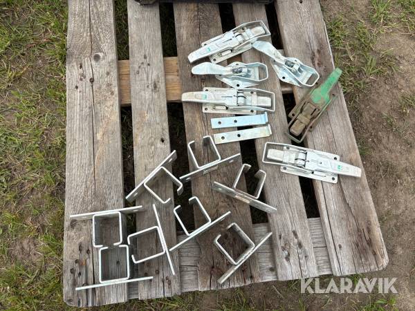 Flaklås & hållare till takskenor 6+7st