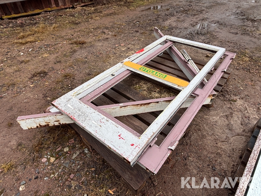 Dubbeldörr i stål med karm