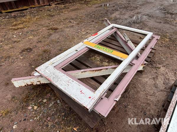 Dubbeldörr i stål med karm