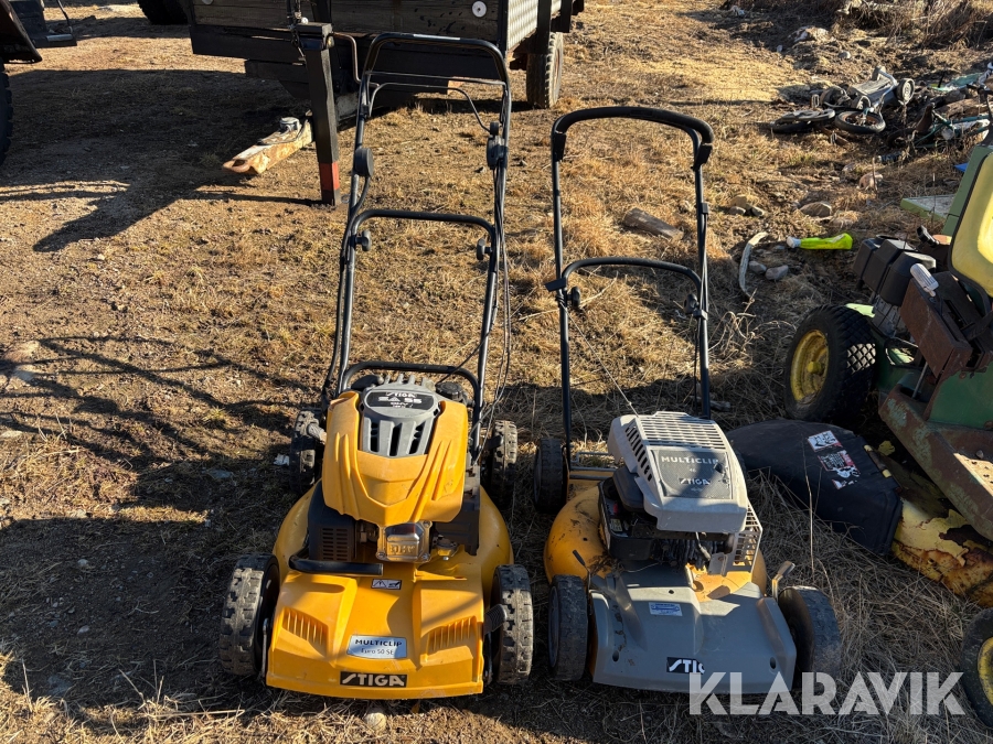 Gräsklippare Tiga Multiclip Euro 50 SE och Multiclip 46