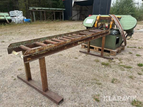 Metallbandssåg Rüsch med rullbana