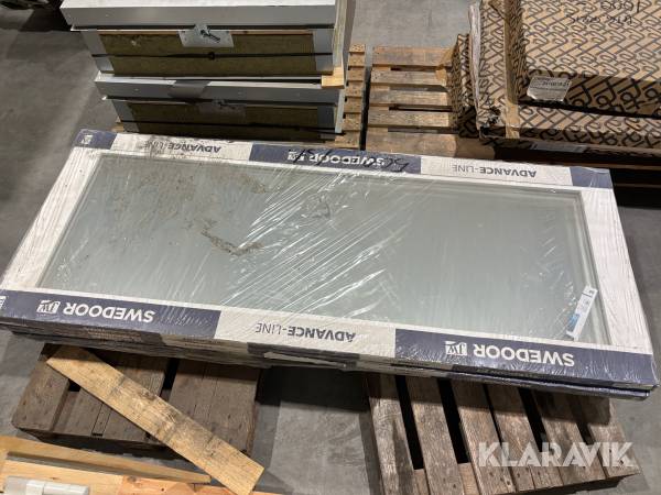 Glasade innerdörrar Swedoor Advance-Line Unique. 825x2040. 6st