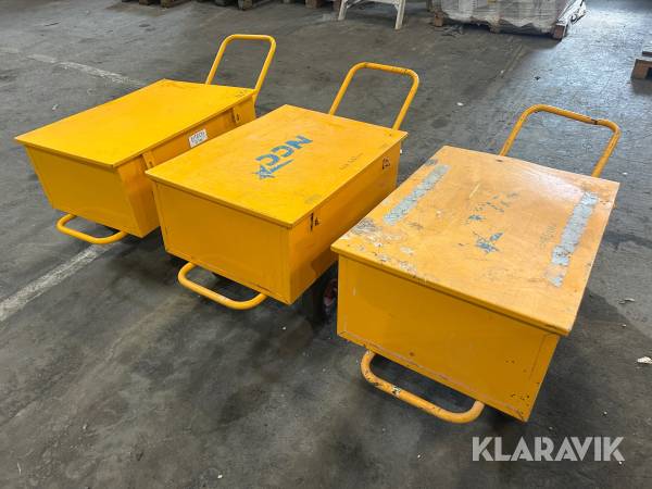 Verktygsvagnar Hörby Bruk 150 liter 3 st