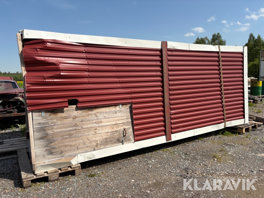 Plåtbyggnad till pelletssäck