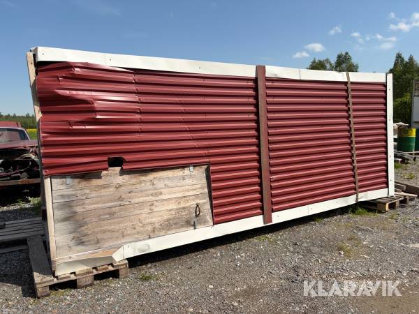 Plåtbyggnad till pelletssäck