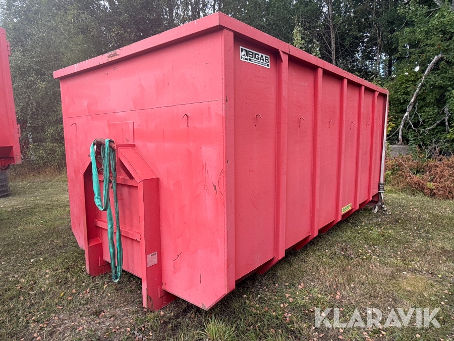 Lastväxlarcontainer Bigab 21 m3