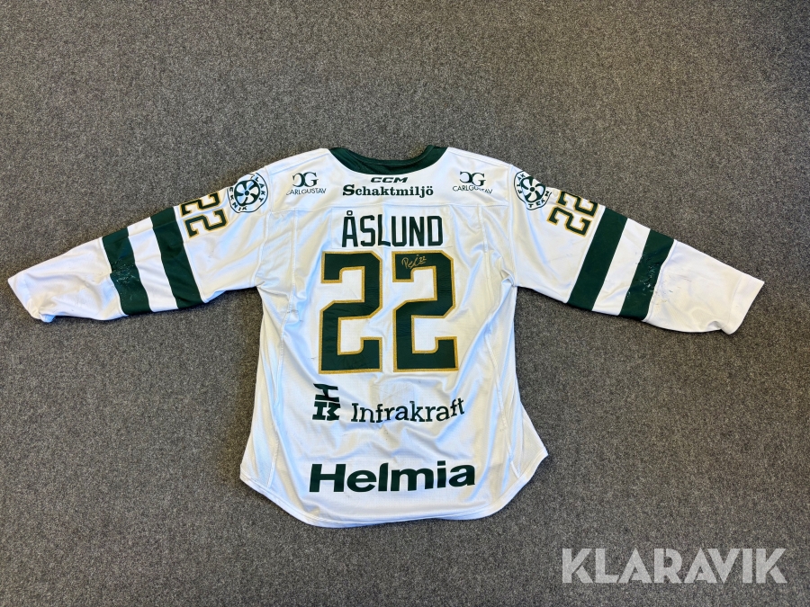 Signerad matchtröja Per Åslund, Färjestad BK #22