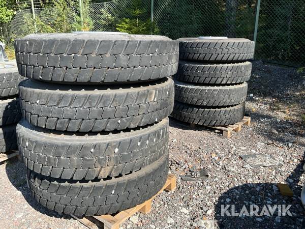 Lastbilsdäck/ anläggningshjul Michelin X works 325/95R24 8st