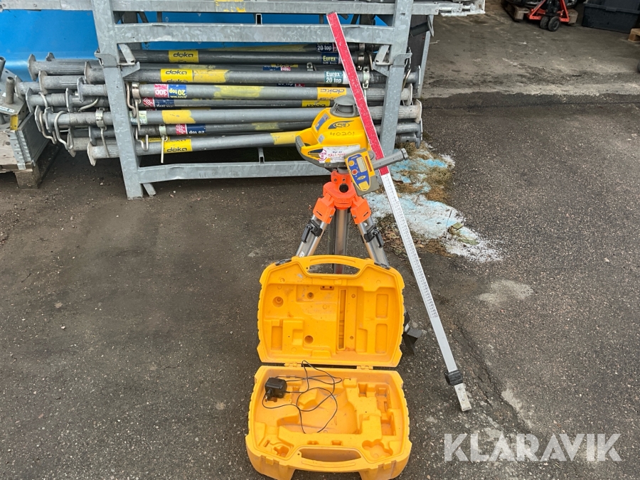 Bygglaser Spectra LL300 stativ, pinne och mottagare