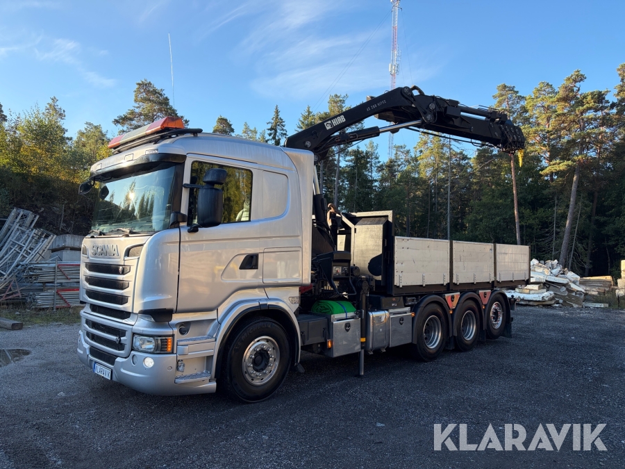 Kranväxlare Scania R520 Euro 6 med Hiab 288 EP-5HIPRD kran