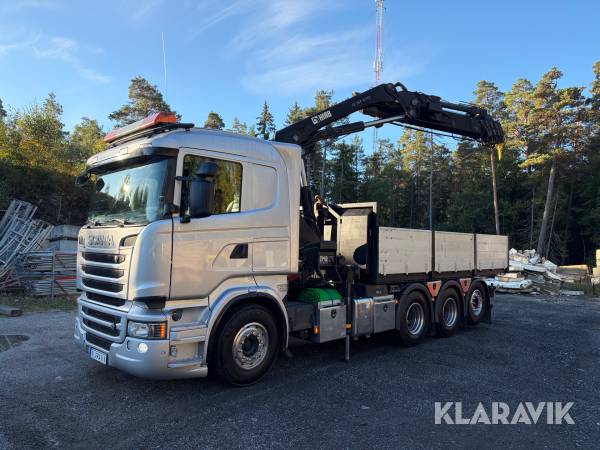 Kranväxlare Scania R520 Euro 6 med Hiab 288 EP-5HIPRD kran