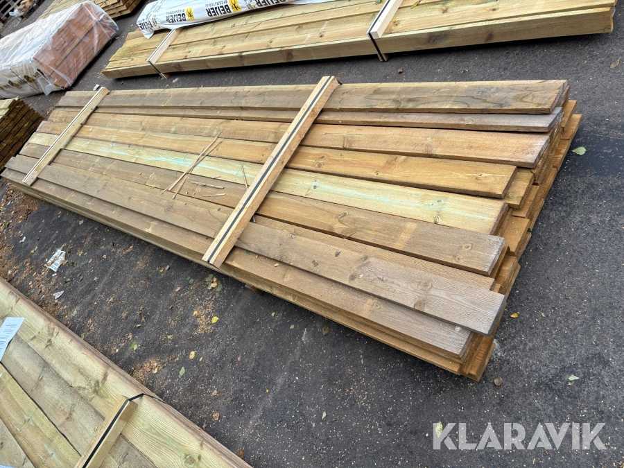 Impregnerad bräda 25x125x4800 66 st