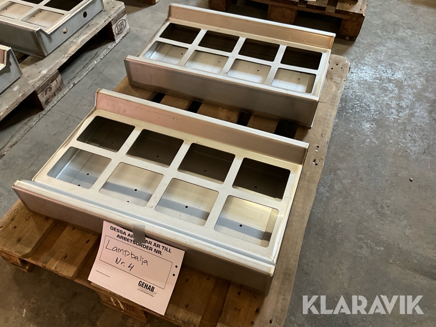 Lampbalja rostfri, 2 st