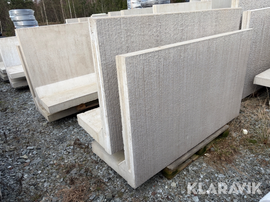 L-Stöd Vinninga cement 2000 x 1200 x 120 mm Randig 20 kn 4 st