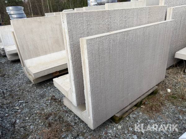 L-Stöd Vinninga cement 2000 x 1200 x 120 mm Randig 20 kn 4 st