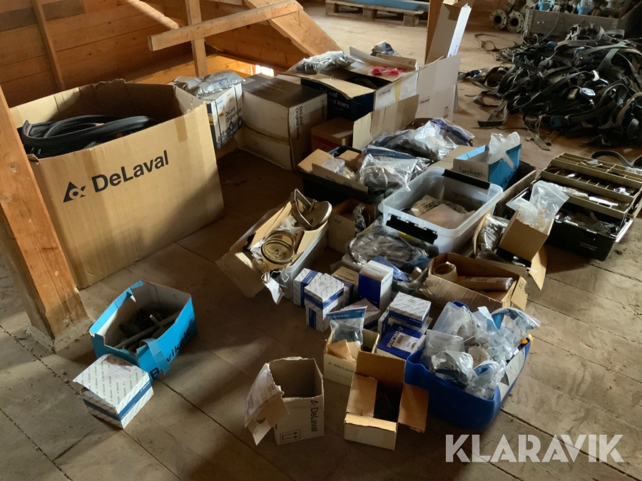 Reservdelar till mjölkanläggning DeLaval