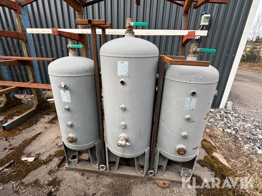 Trycktankar 3 st Gävle Galvan