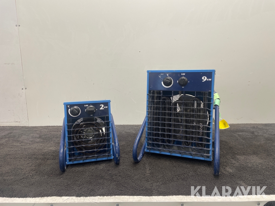 Varmluftsfläktar El-Björn VF21A, VF 9B