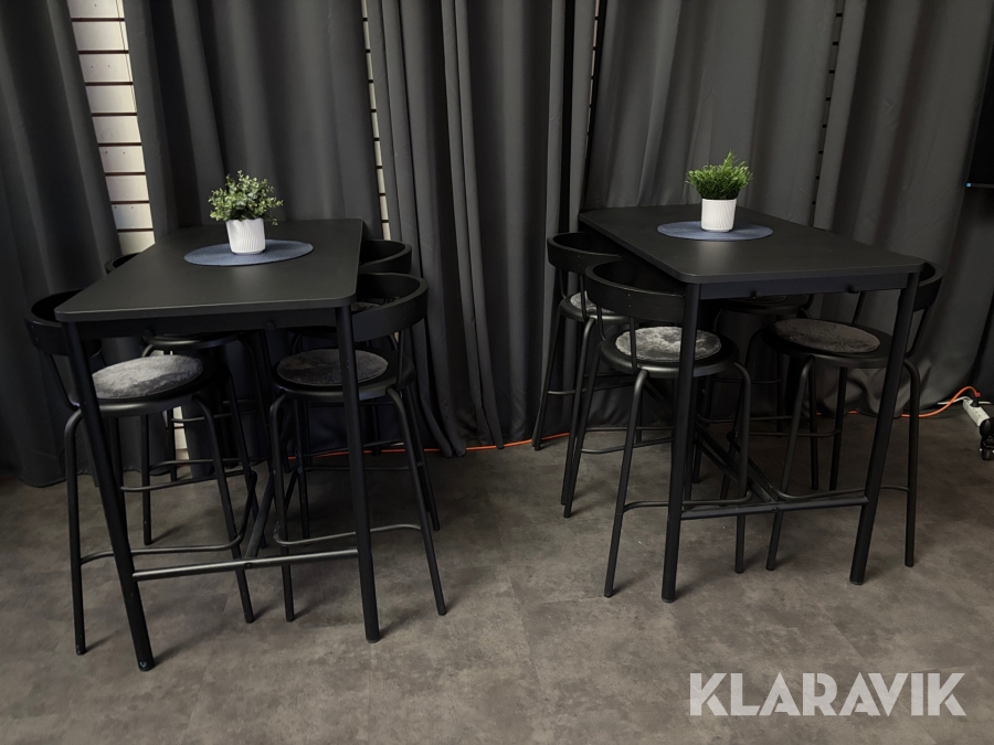 Barbord och stolar Ikea 2st bord med 8st stolar