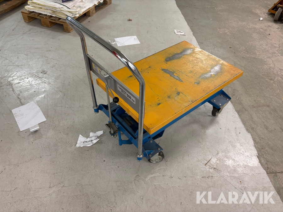 Lyftbordsvagn 500kg