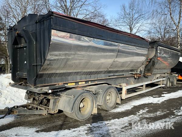 Lastväxlarsläp Kilafors Sblb4x36-129 med dubbla asfaltsflak
