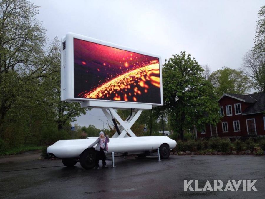 Mobil Reklam LED-skärm , Uppsala, Klaravik auktioner