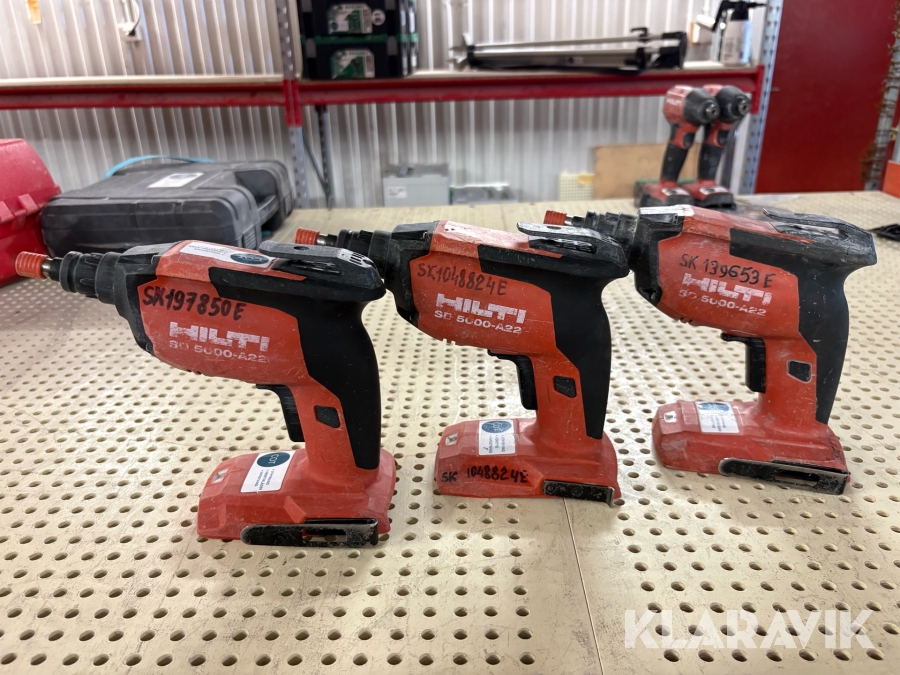 Gipsskruvdragare Hilti SD 5000 -A22 3st