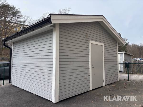 Förrådsbyggnad oisolerad stomme på plintar