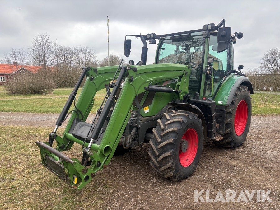 Traktor Fendt 313 Vario med frontlyft och frontlastare