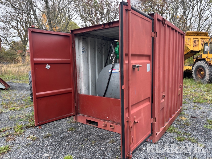 Container GMM FCM-8 med dieseltank och pump