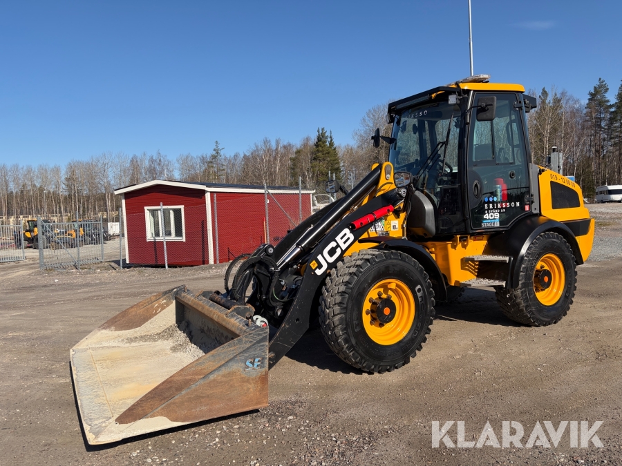 Hjullastare JCB 409 SV AG Med planeringsskopa