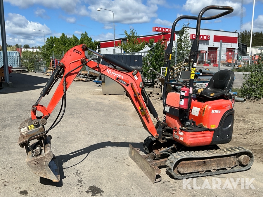Minigrävare Kubota U10-3