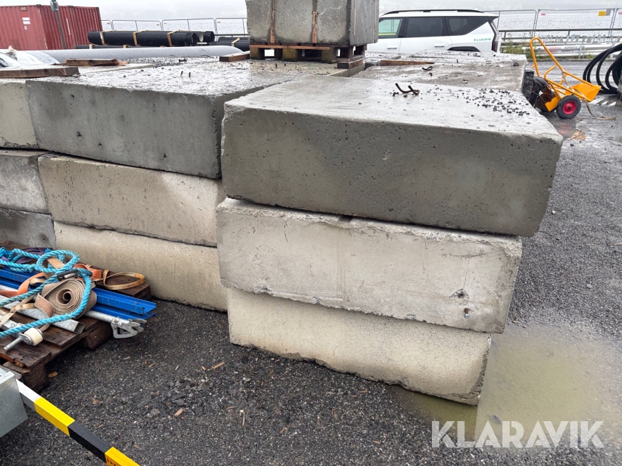 Betongvikter 10 st 1500kg