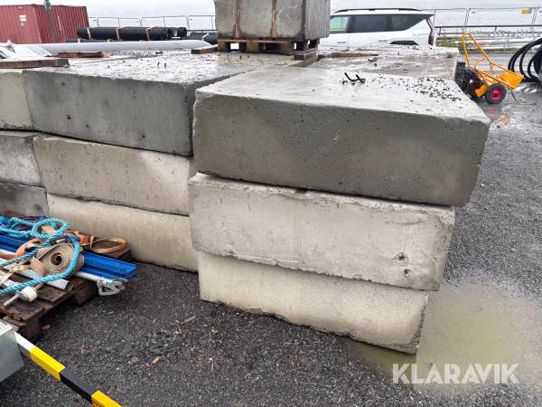 Betongvikter 10 st 1500kg