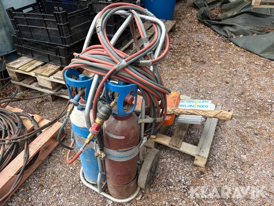 Paketet med Gassvets utrustning AIR Liquide