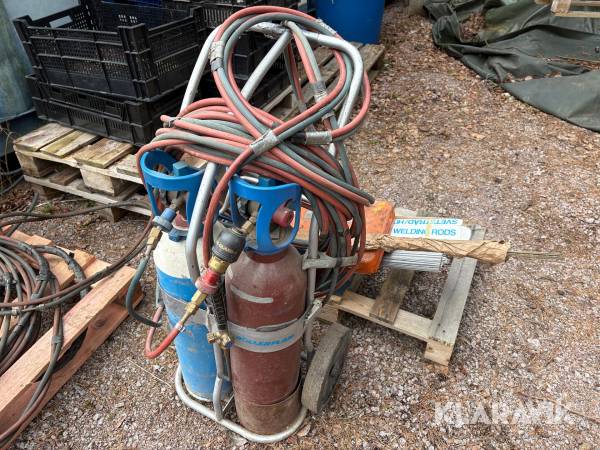 Paketet med Gassvets utrustning AIR Liquide