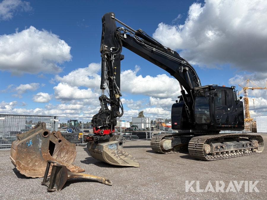 Grävmaskin Liebherr R926 Compact med flera redskap, maskinstyrning Moba