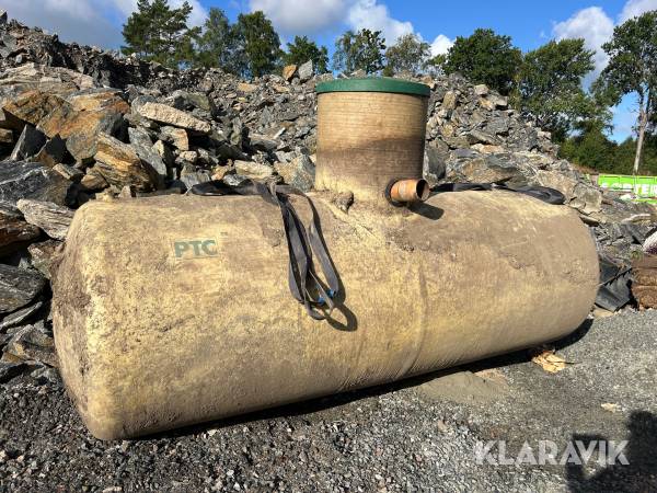 Avloppstank PTC 3m3 i glasfiber
