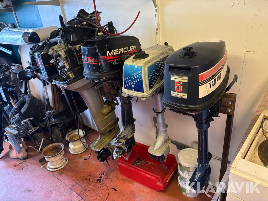 Diverse båtmotorer - 6st