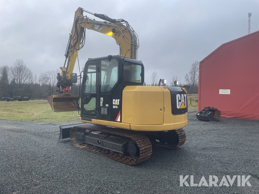 Grävmaskin CAT 307 E2 Rototilt Stållarver