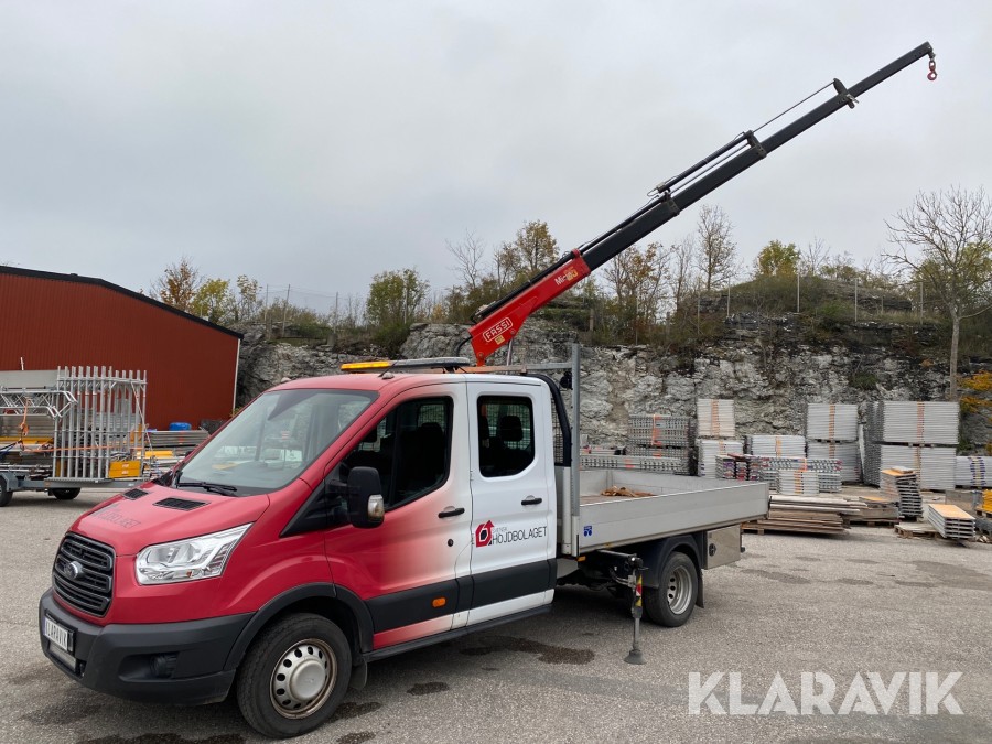 Lätt lastbil Ford Transit 350 med kran