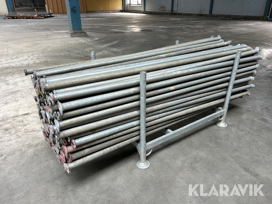 Ställningsrör 2,45 m 150 st galvade