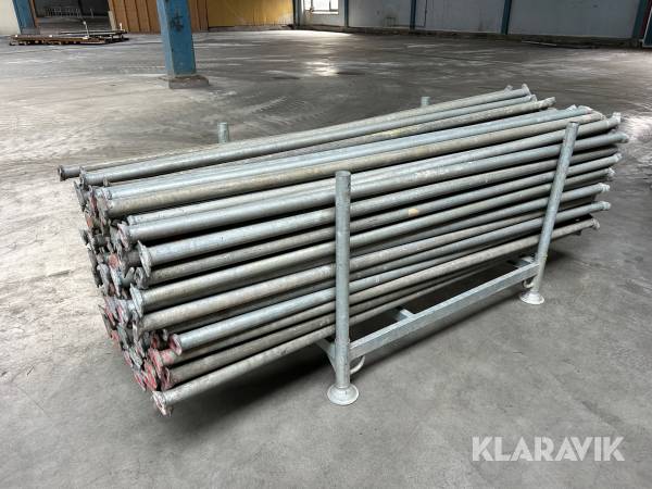Ställningsrör 2,45 m 150 st galvade