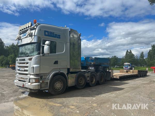 Dragbilsekipage Scania R580 LA8X4/4HNA med trailer