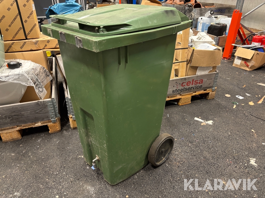 Sopkärl soptunna med kran