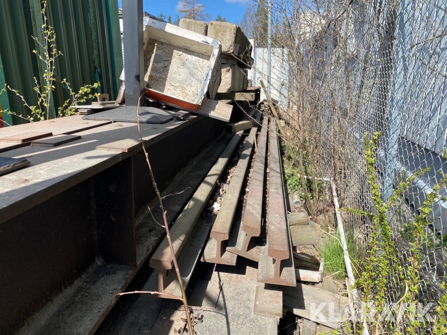 Järnvägsräls 4 st