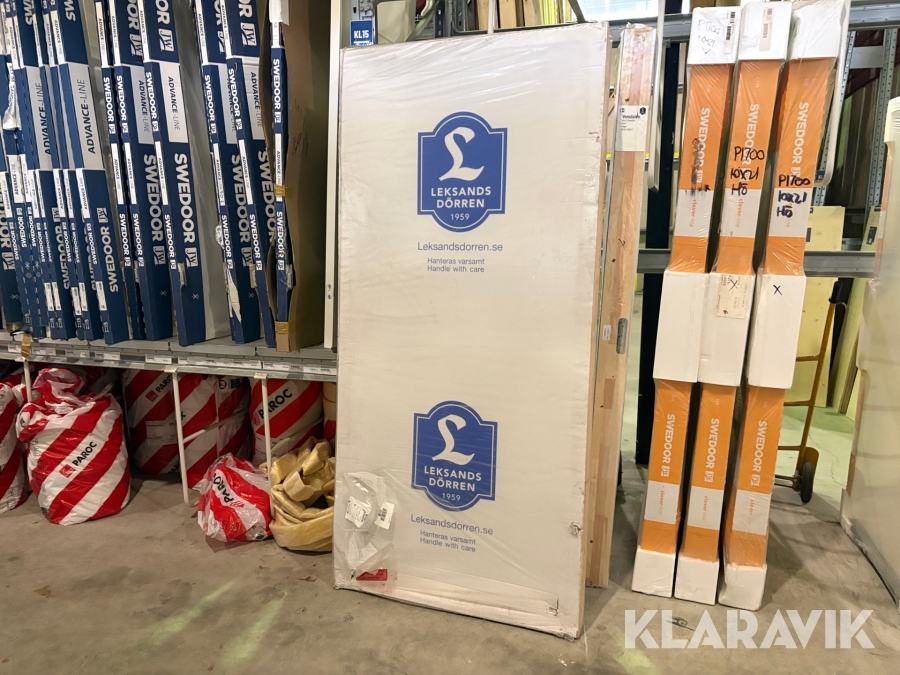 Ytterdörr Leksandsdörren Västanfors 10x21 V Vit