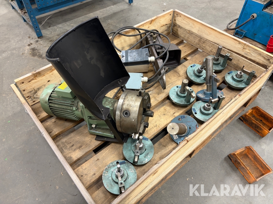 Skalmaskin för hydraulslang med tillbehör