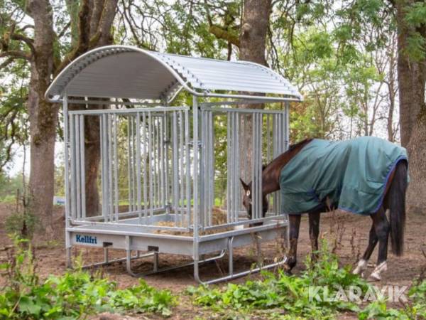 Foderhäck med gallergrind för häst 12 platser Kellfri 34-FHH