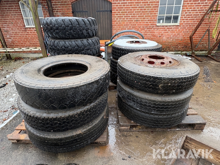 Parti med däck och fälg